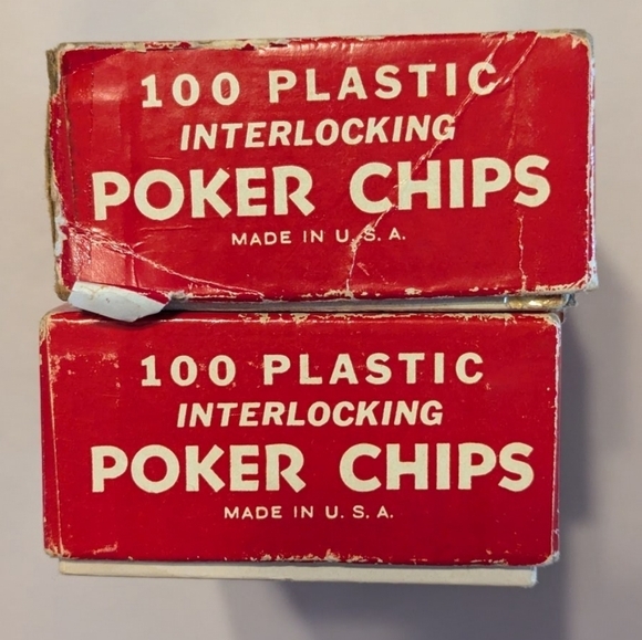 Fred Varney & Company vintage poker chips set of 2 boxes - Picture 4 of 8